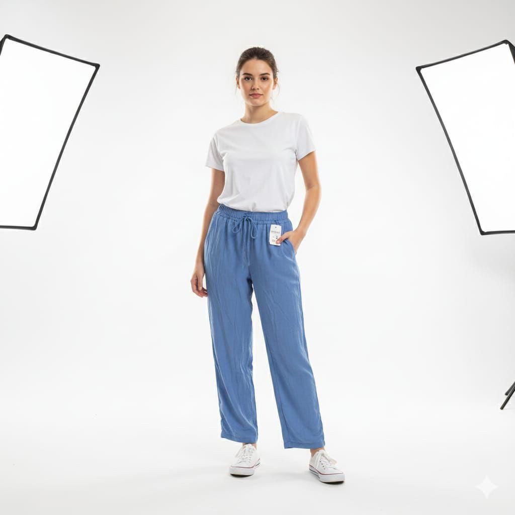 CALÇA DE VISCOSE LISA 