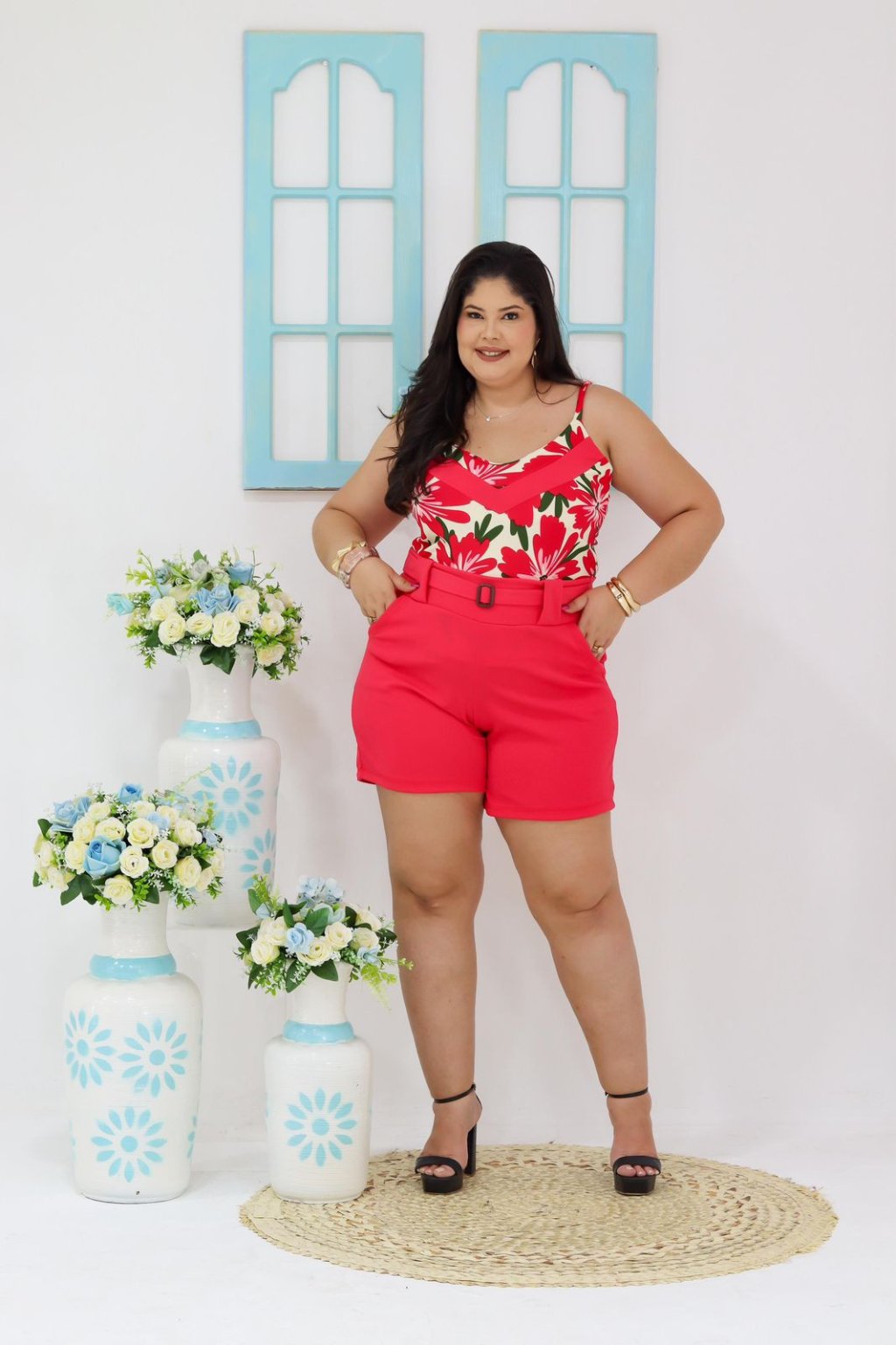 CONJUNTO PLUS SIZE CREPE - 109