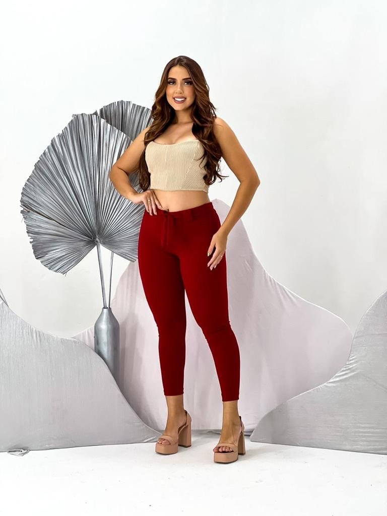 CALÇA CREPE C/FAIXA 