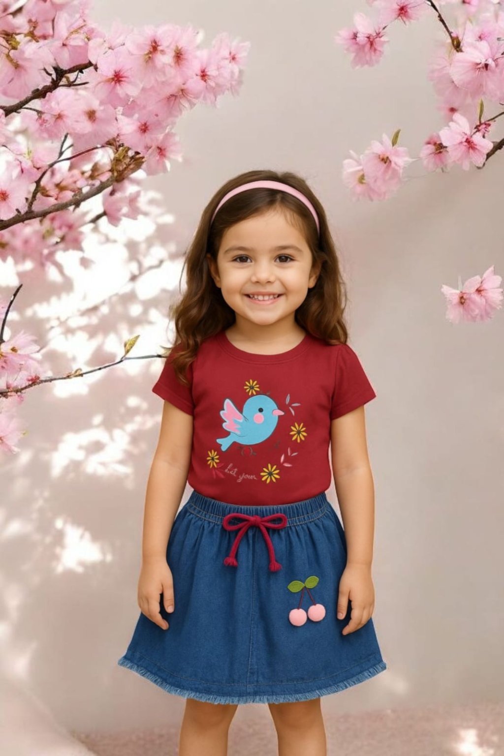 CONJUNTO INF. DE SAIA POMPOM