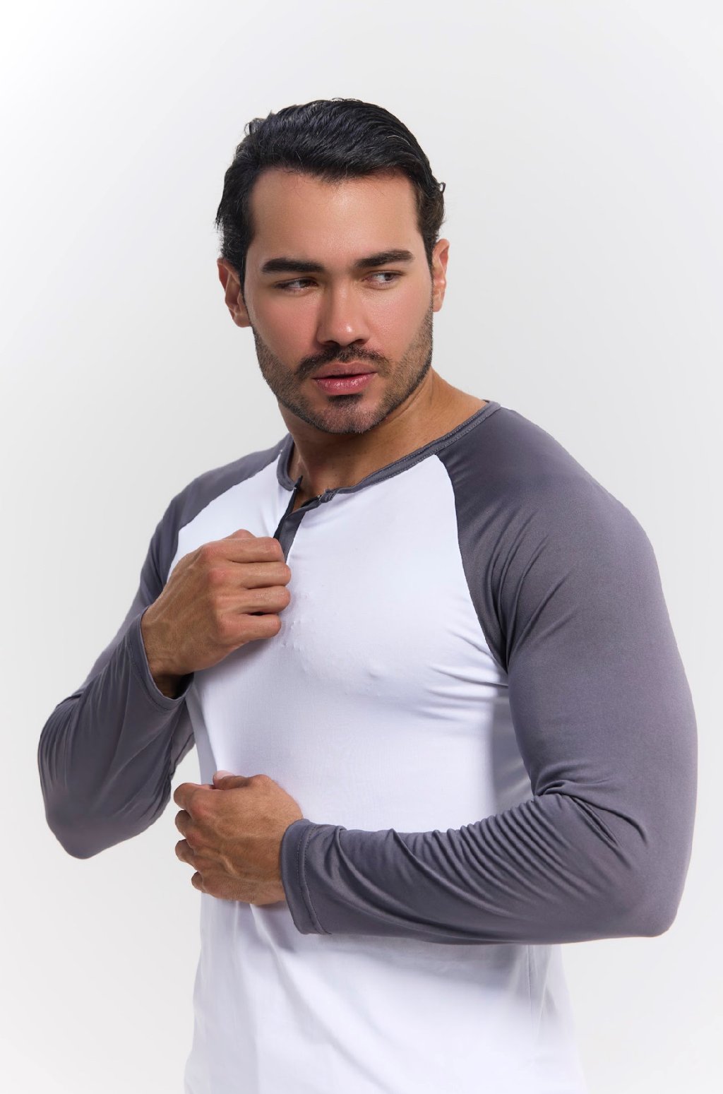 CAMISA UV RAGLAN C/ ZIPER 