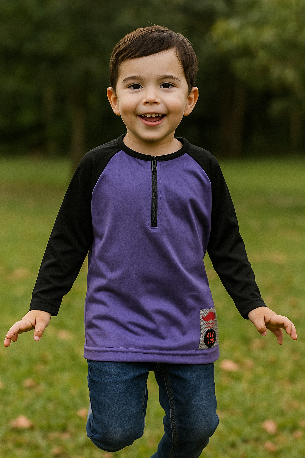 CAMISA UV INF. RAGLAN C/ZIPER 