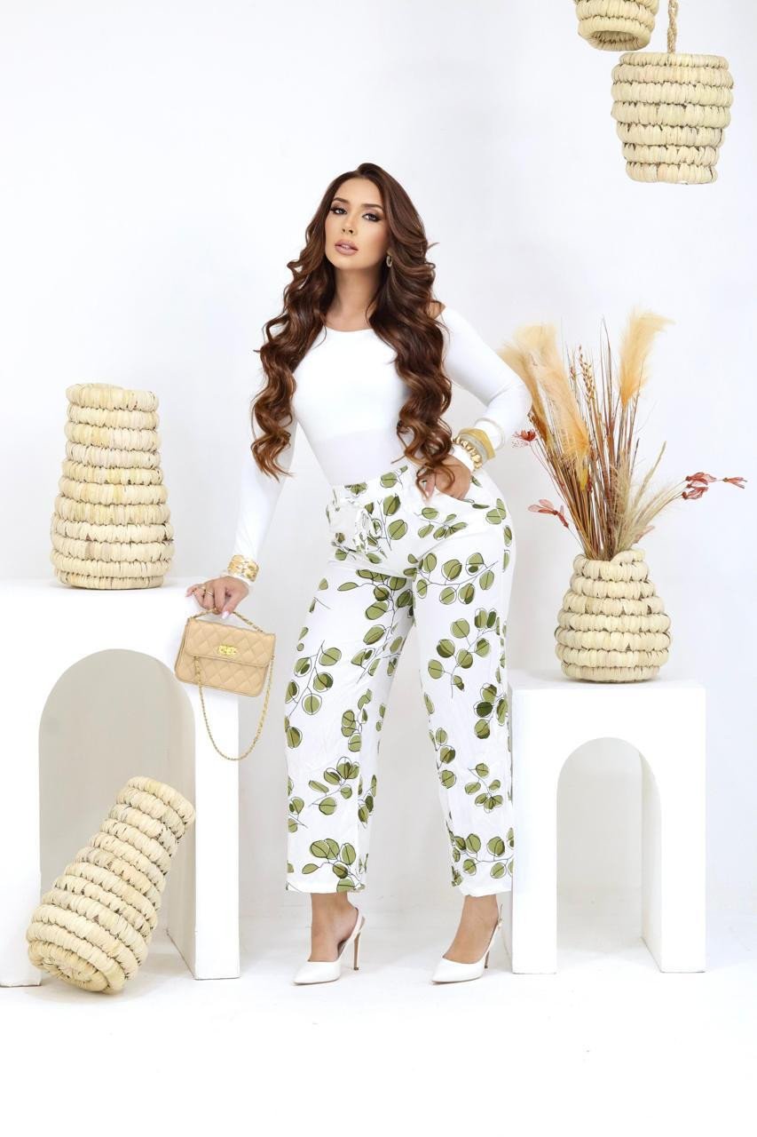 CALÇA ESTAMPADA VISCOSE 