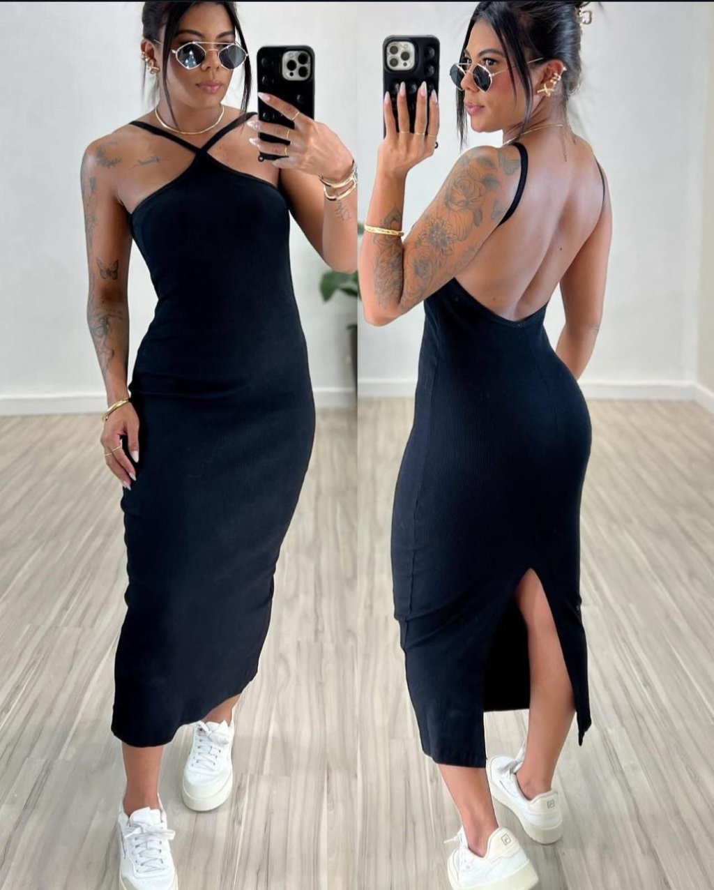 VESTIDO CANELADO - 329 