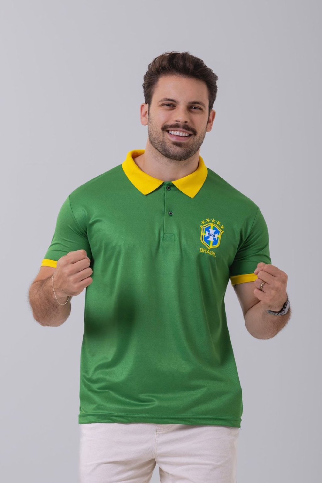 CAMISA GOLA POLO BRASIL VERDE 