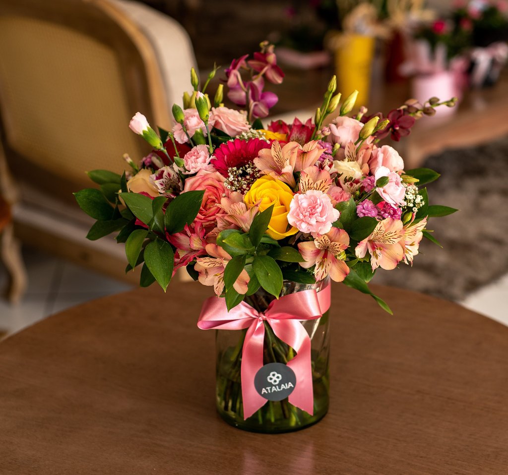 Buquê de Flores mistas no vaso