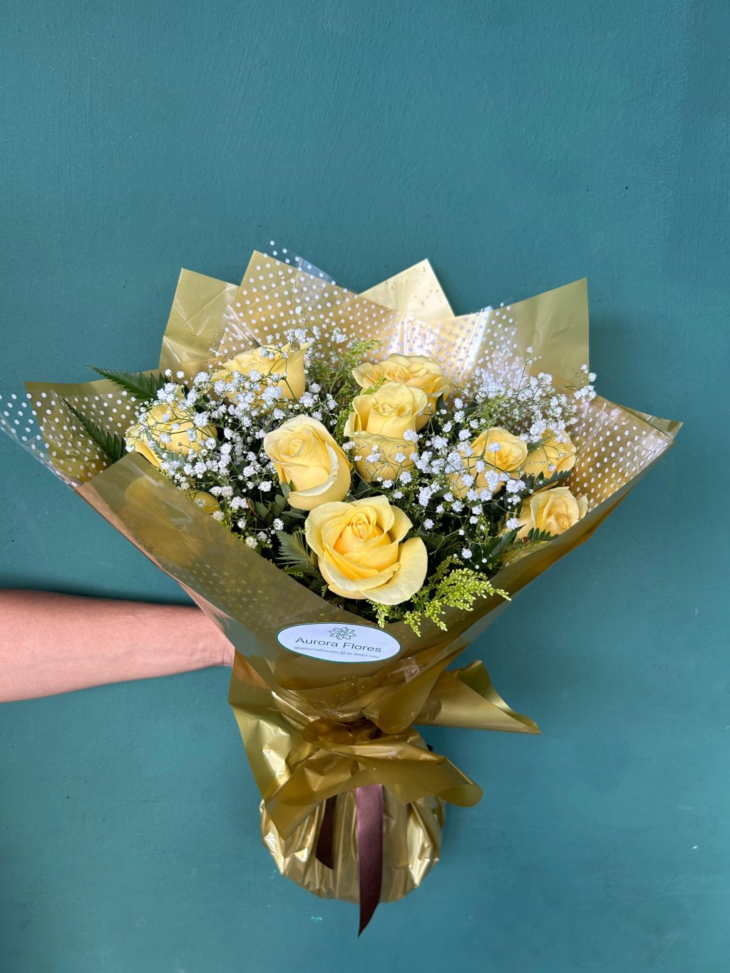 RAMALHETE 10 ROSAS AMARELAS (1913)