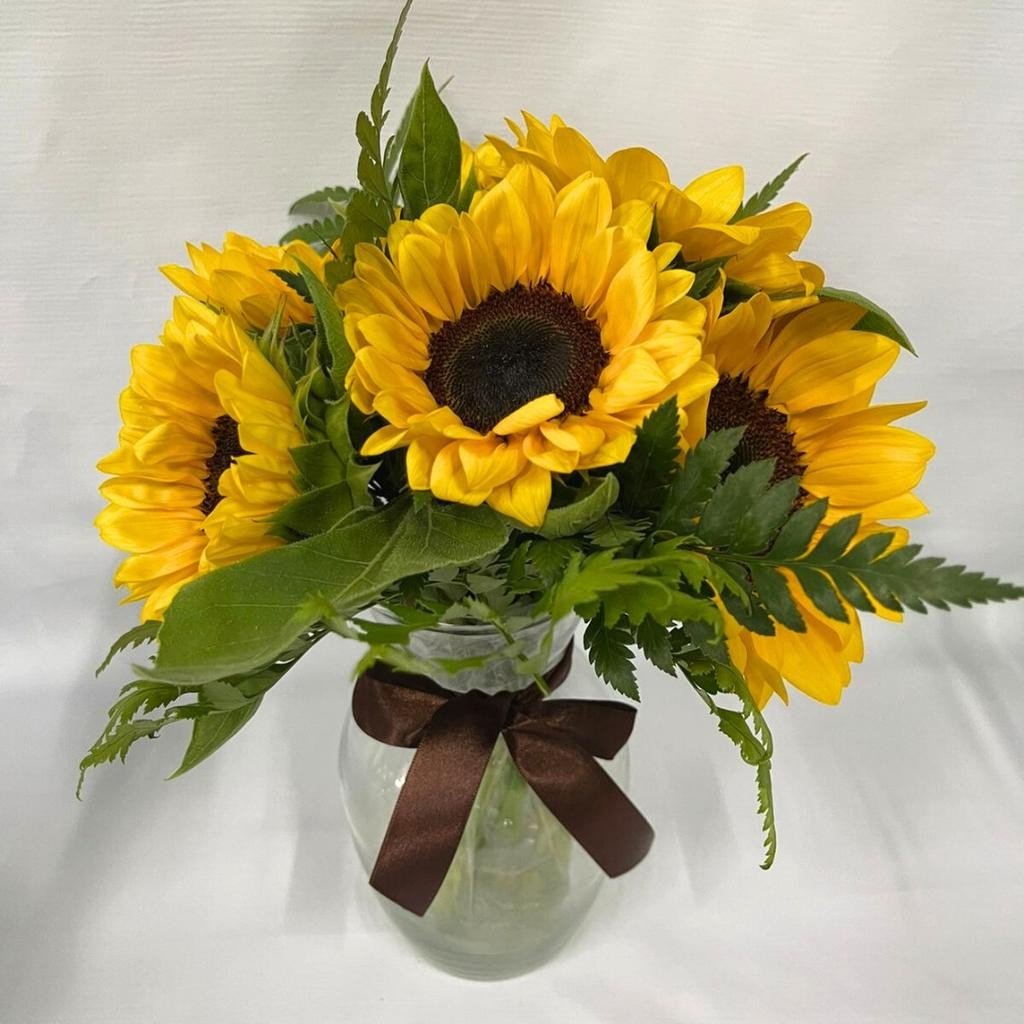 VASO COM GIRASSOIS (1215)