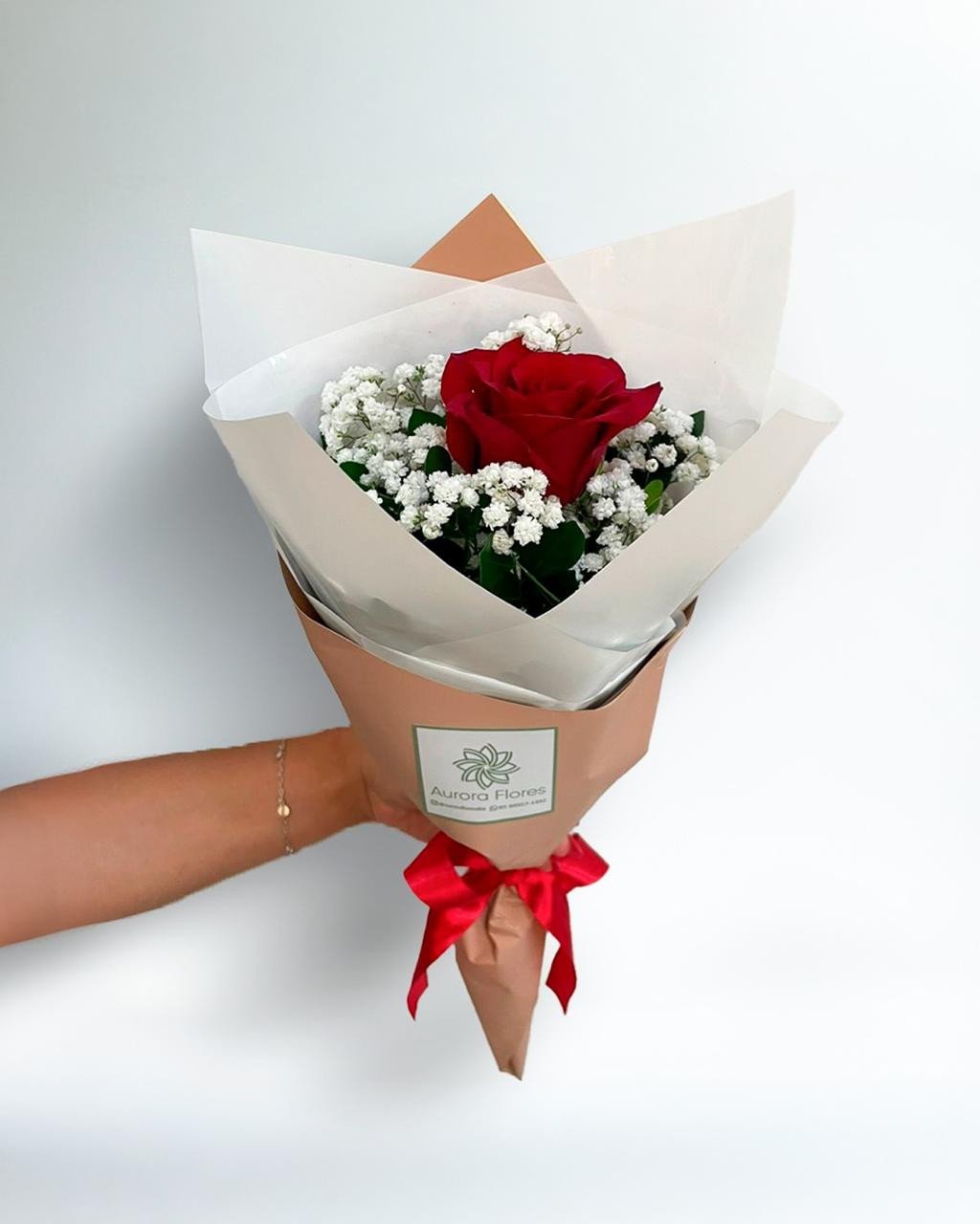 CONE FLORAL 1 ROSA (1127)