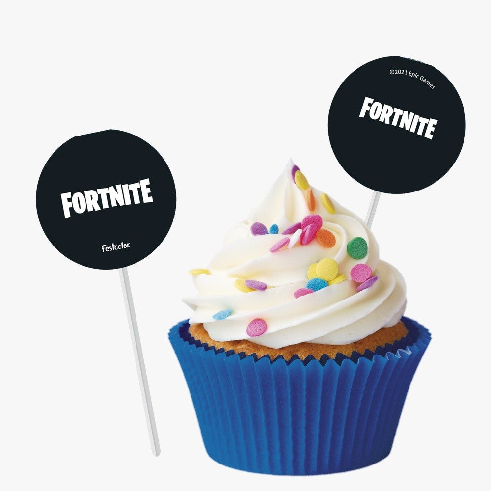BANDEIRINHA PARA DOCINHOS FORTNITE C/8