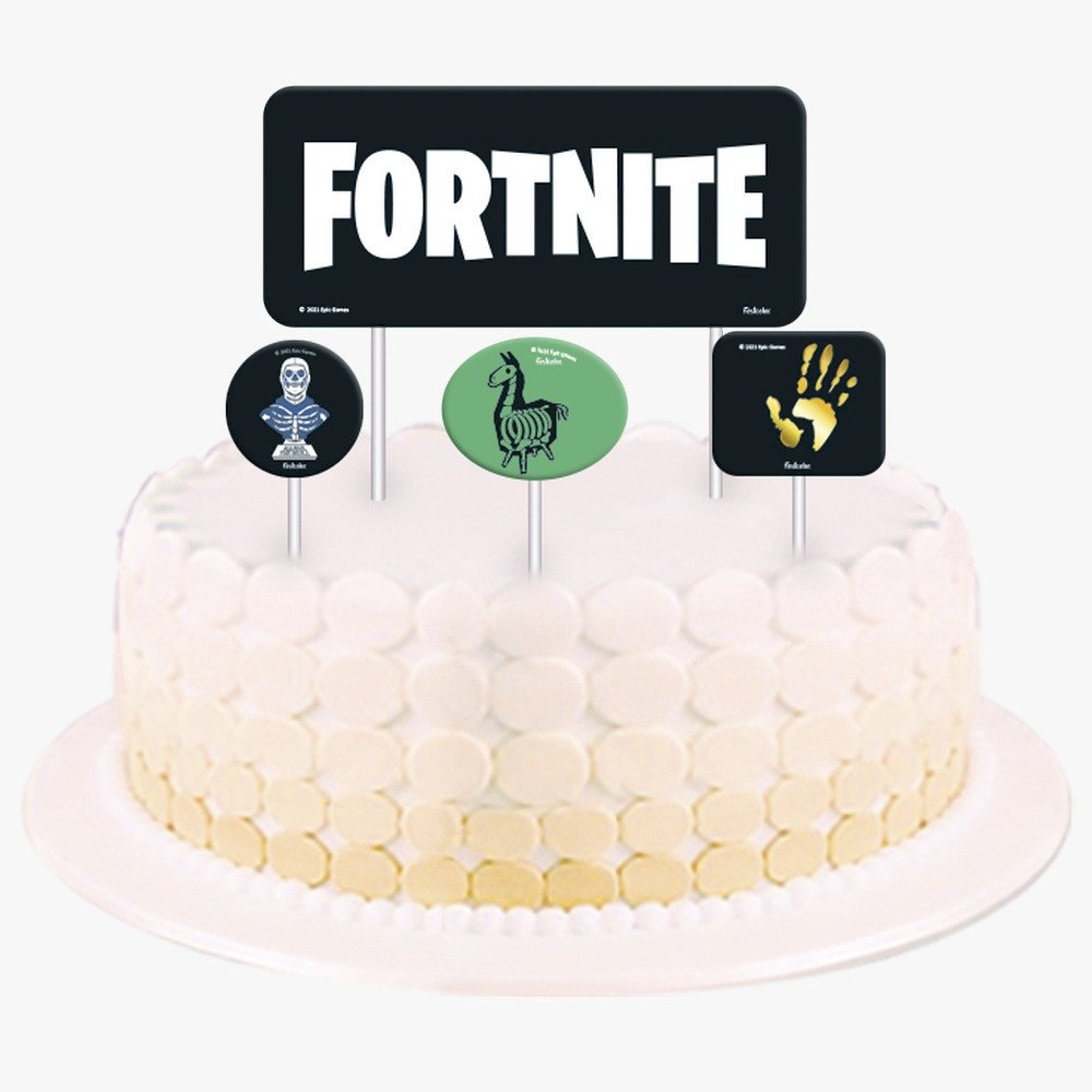 TOPPER PARA BOLO FORTNITE C/4