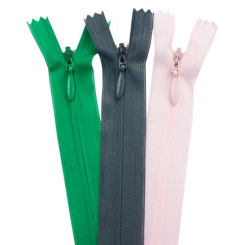 ZIPER NYLON FIXO INVISIVEL 15CM UND