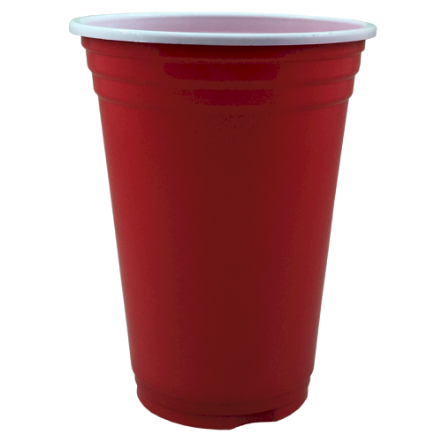 KIT COPO AMERICANO C/25 UND 300ML VERMELHO