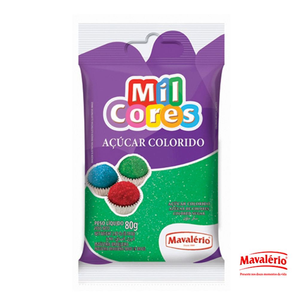ACUCAR COLOR 80GR VERDE