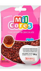 CONFEITO FLOCOS SABOR CHOCOLATE 150G