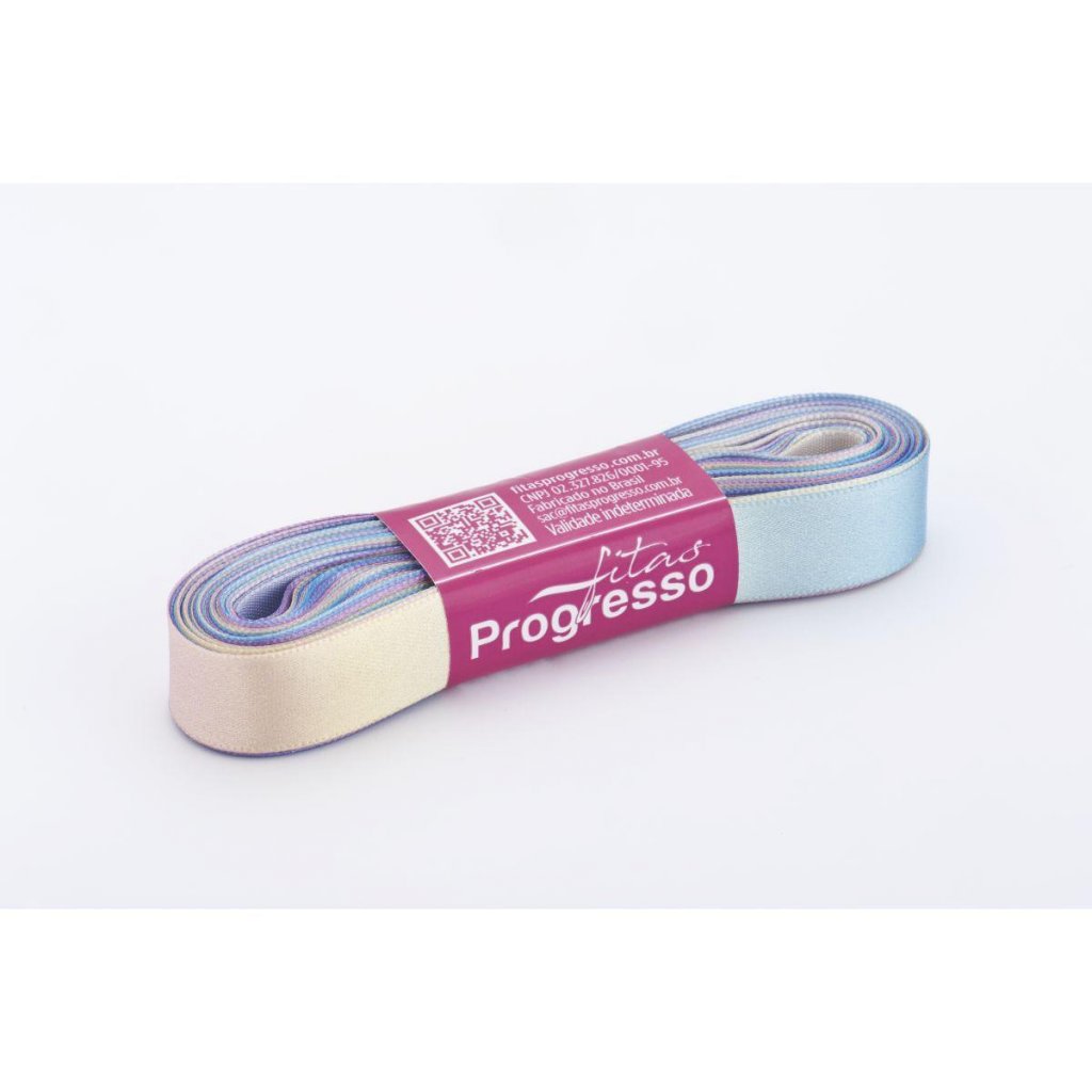 FITA CETIM DUPLO 10 METROS 15MM COR 003 MULTICOLOR