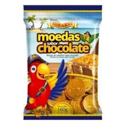 MOEDAS SABOR CHOCOLATE 160G KIKAKAU