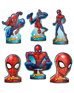 DECORACAO DE MESA SPIDER MAN C/6