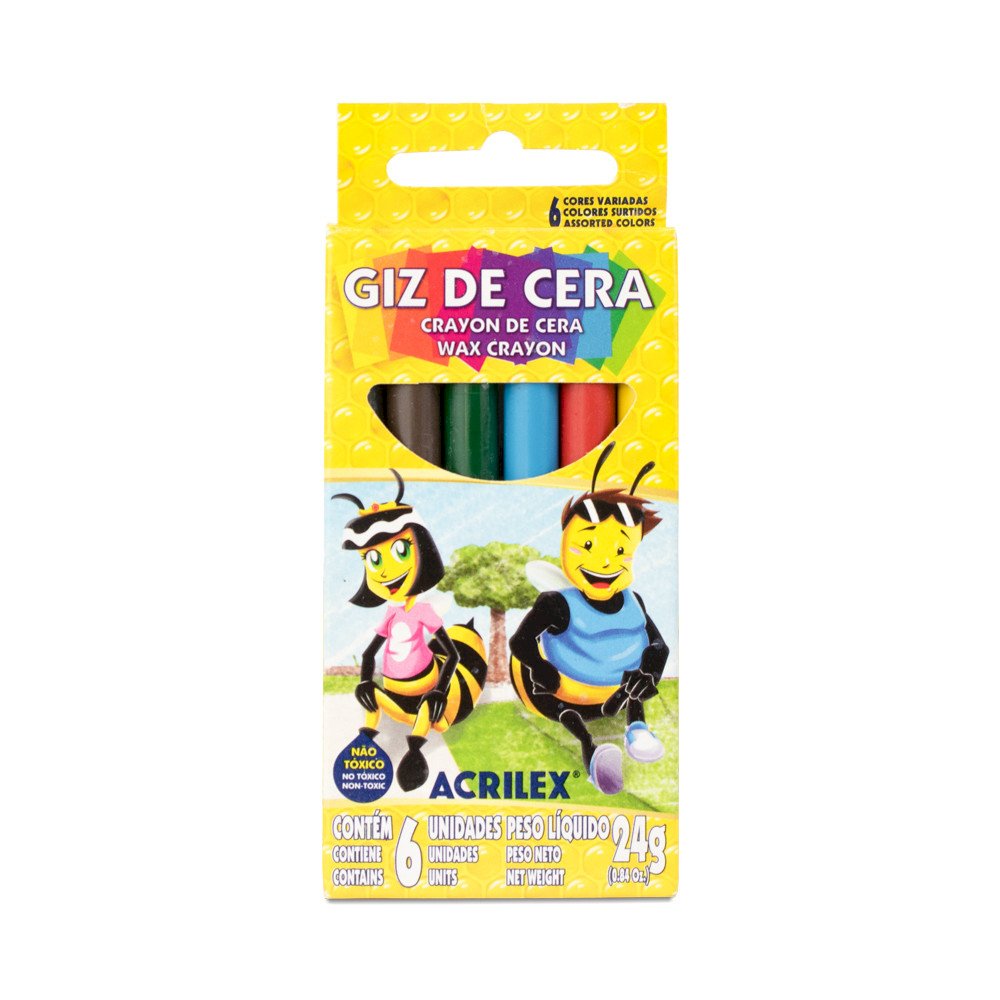 giz de cera 6 cores und