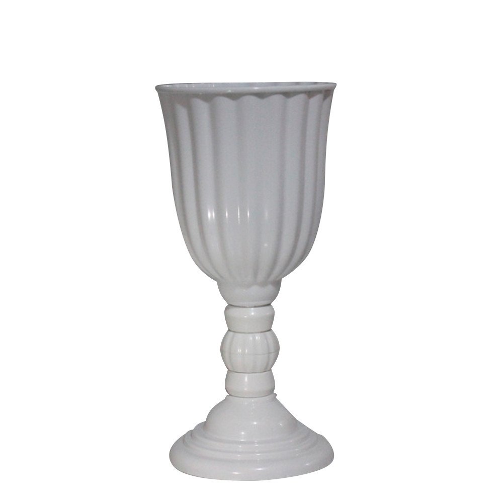 VASO DUBAI 40CM UND BRANCO GRANDE