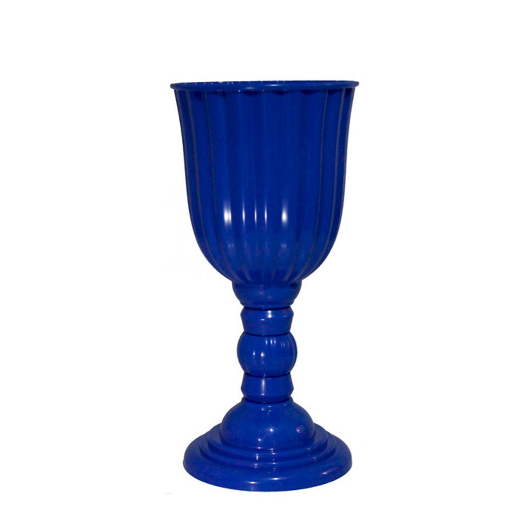 VASO DUBAI 21CM UND AZUL TURQUESA