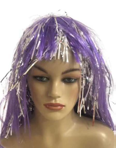 PERUCA LISA COM FRANJA DETALHES EM RAFIA GROSSA SORTIDAS NYR-6130