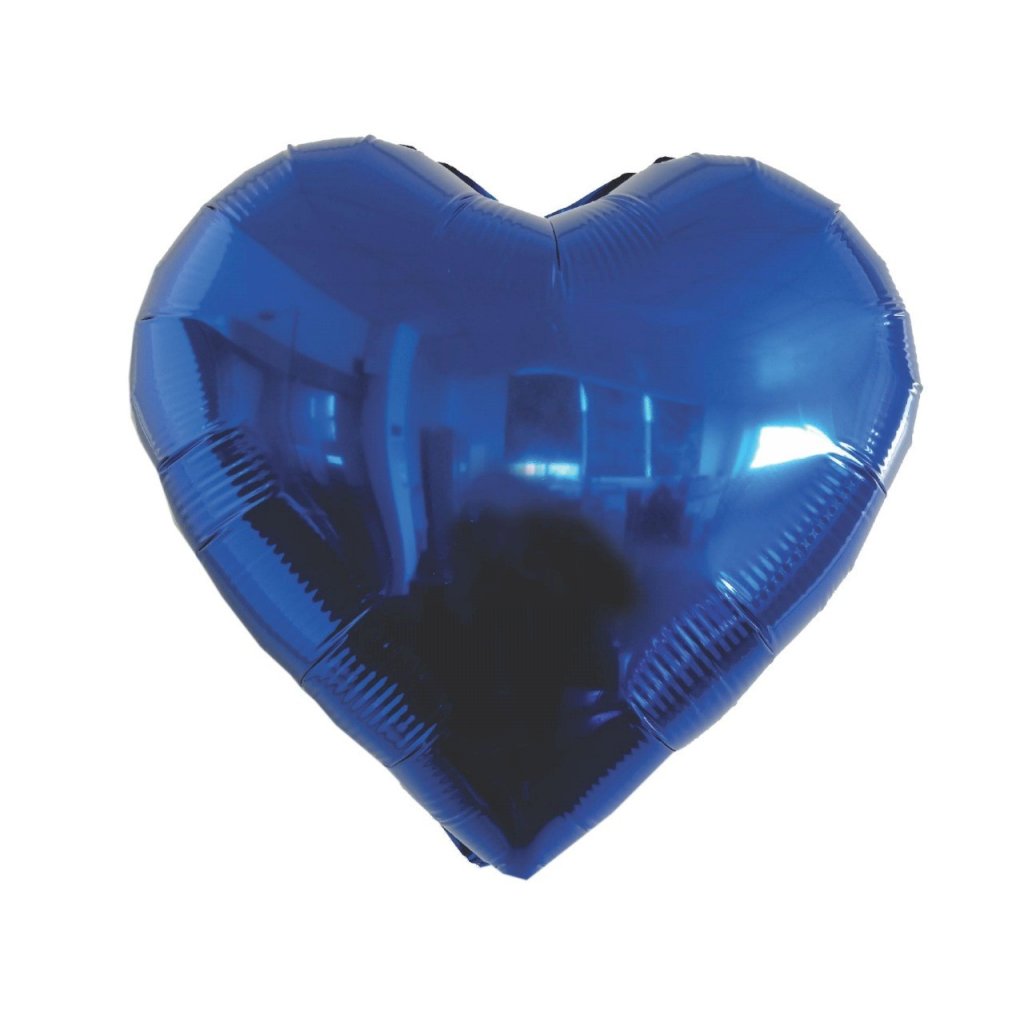 BALAO METALIZADO 18¨CORACAO AZUL ROYAL