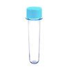 TUBETE 13CM C/10UNIDADES TAMPA PLASTICA AZUL BEBE