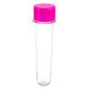 TUBETE 13CM C/10UNIDADES TAMPA PLASTICA PINK