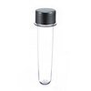 TUBETE 13CM C/10UNIDADES TAMPA PLASTICA PRATA