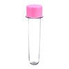 TUBETE 13CM C/10UNIDADES TAMPA PLASTICA ROSA CLARO