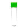 TUBETE 13CM C/10UNIDADES TAMPA PLASTICA VERDE LIMAO