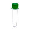 TUBETE 13CM C/10UNIDADES TAMPA PLASTICA VERDE BANDEIRA