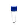 TUBETE 8CM C/10UNIDADES TAMPA PLASTICA AZUL ESCURO