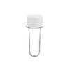 TUBETE 8CM C/10UNIDADES TAMPA PLASTICA BRANCO