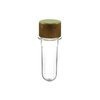 TUBETE 8CM C/10UNIDADES TAMPA PLASTICA DOURADO