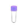 TUBETE 8CM C/10UNIDADES TAMPA PLASTICA LILAS