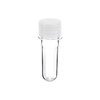 TUBETE 8CM C/10UNIDADES TAMPA PLASTICA TRANSPARENTE
