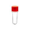 TUBETE 8CM C/10UNIDADES TAMPA PLASTICA VERMELHO