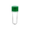 TUBETE 8CM C/10UNIDADES TAMPA PLASTICA VERDE BANDEIRA