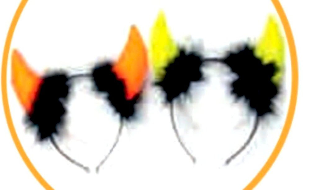 TIARA CHIFRINHOS CORES NEON Q19486