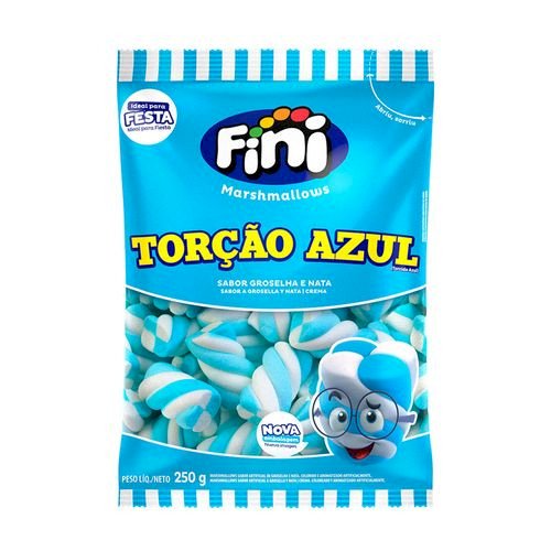 MARSHMALLOW TORCAO 250G AZUL E BRANCO