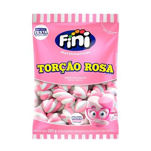 MARSHMALLOW TORCAO 250G ROSA E BRANCO
