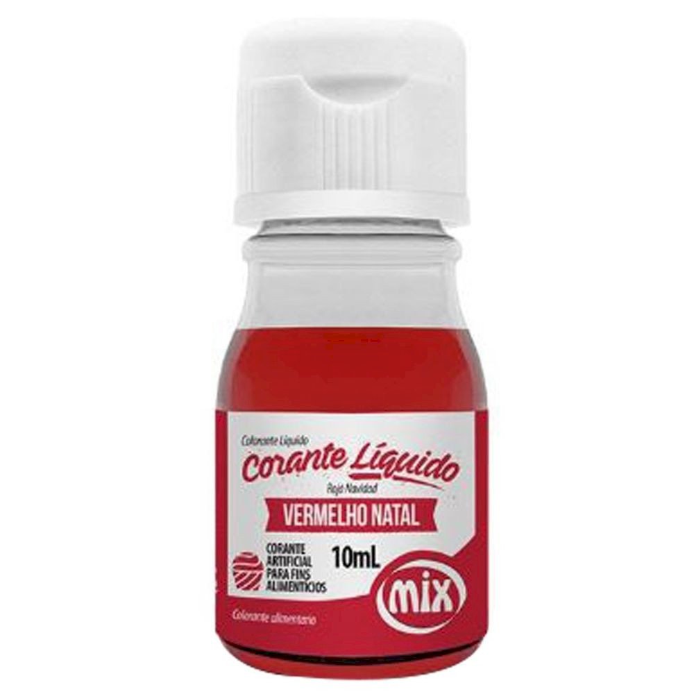 CORANTE LIQUIDO VERMELHO NATAL 10ML