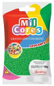 GRANULADO CROCANTE VERDE MIL CORES 150G
