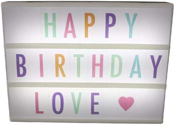 QUADRO LIGHT BOX GRANDE LETRAS COLORIDAS 18528