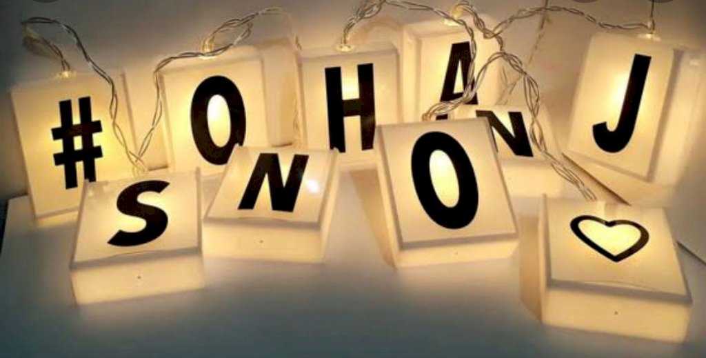 LUMINARIA LED LETRINHAS(PILHAS NAO INCLUSO)