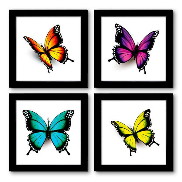 BORBOLETAS DECORATIVAS TAMANHOS P/G