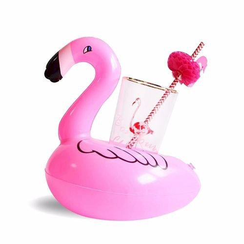 PORTA COPO BOIA FLAMINGO 20,5X14CM UND