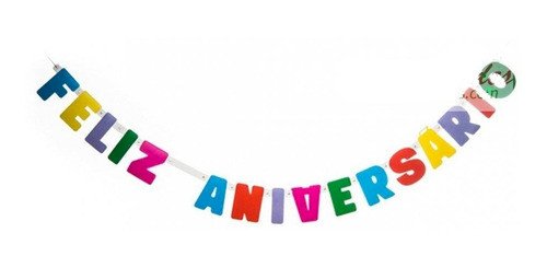 FAIXA FELIZ ANIVERSARIO COLORIDA